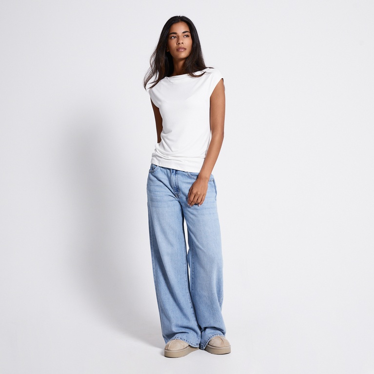 Soft feel top "Livia" Off white